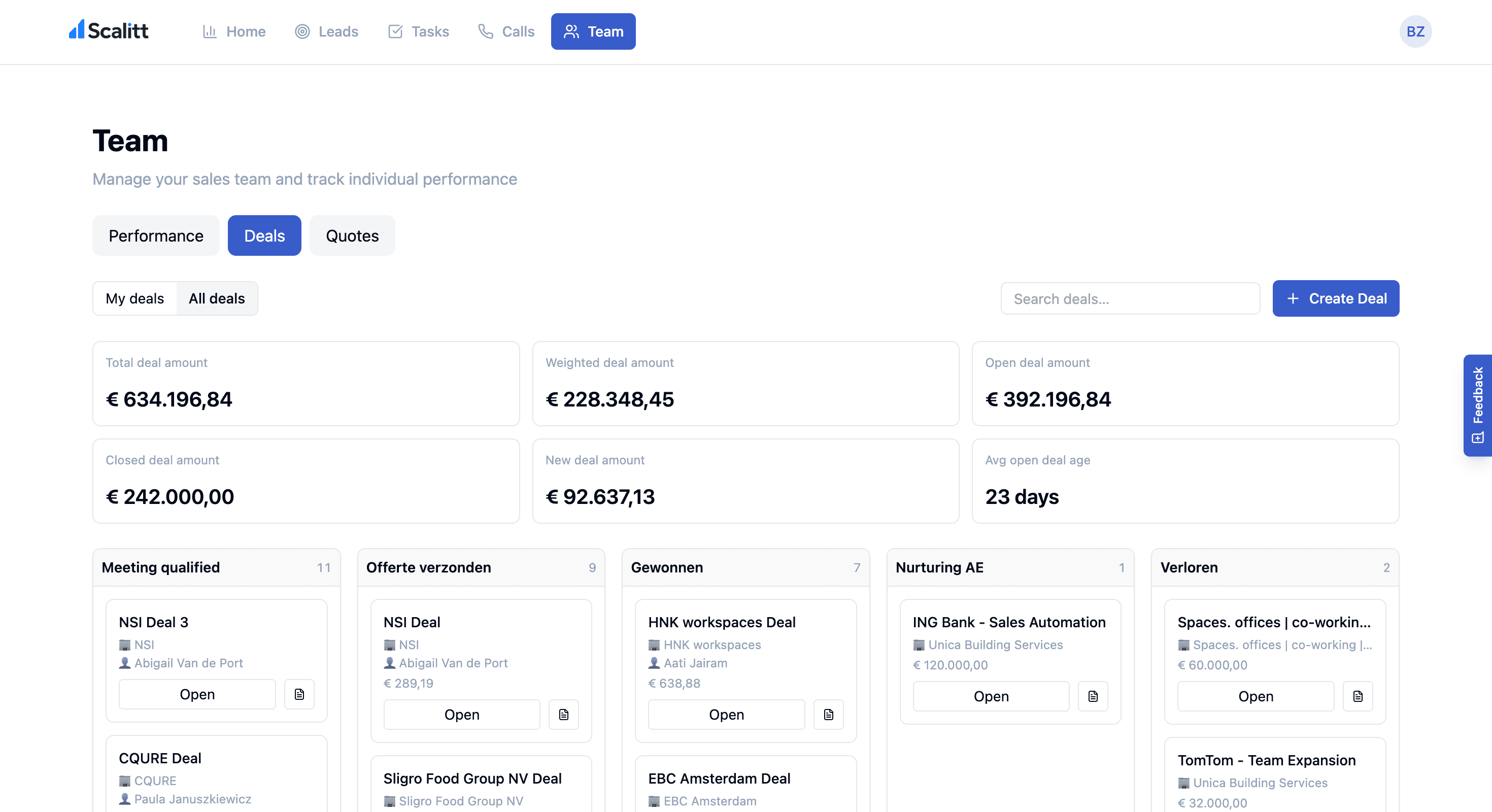 Scalitt Every deal, every stage, one board